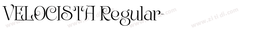 VELOCISTA Regular字体转换